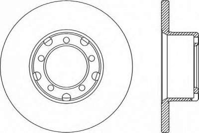 OPEN PARTS bda129910 -  Тормозной диск